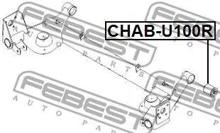 FEBEST CHABU100R Сайлентблок задней балки