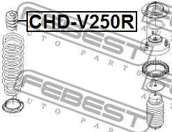 FEBEST CHDV250R Отбойник заднего амортизатора