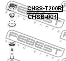FEBEST CHSB001 Втулка подушки