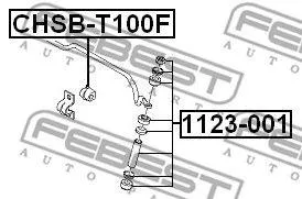 FEBEST CHSBT100F Втулка стабилизатора  Daewoo Lanos 97>
