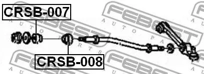 FEBEST CRSB007 Втулка реактивной тяги chr Concorde interpid 300m 02-11