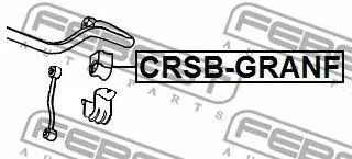 FEBEST CRSBGRANF Втулка передн стабилизатора Jeep Grand Cherokee III 2004-2010 CRSB-GRANF