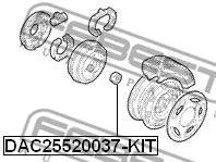 FEBEST DAC25520037KIT Комплект подшипника ступ. к-зад. Nissan Micra 1.01.21.4 16V 03>