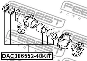 FEBEST DAC38655248KIT Комплект подшипника ступ.задний Subaru Legacy 90-99 Forester 97-02