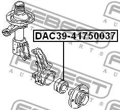 FEBEST DAC3941750037 Подшипник передней ступицы Audi 8090 Coupe 88-96