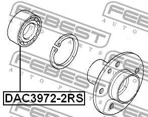 FEBEST DAC39722RS Подшипник ступицы передней Daewoo Nexia 1.5 DOHC 94> Espero 95>