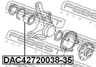 FEBEST DAC4272003835 подшипник ступ.перед. Subaru Legacy 93-98