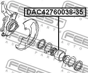 FEBEST DAC4276003835 Подшипник передней ступицы Nissan Primera P10 1.6-2.0D 90-96 Maxima all 88-96