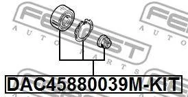 FEBEST DAC45880039MKIT Комплект подшипника ступ.пер. DAC45880039M-KIT Renault Megane 2.0T 04-05 Espace all 02-05