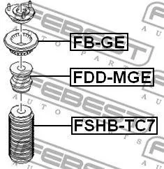 FEBEST FBGE подшипник опоры амортизатора Ford Mondeo all 00>