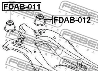 FEBEST FDAB012 Сайлентблок зад. балки зад. Ford Mondeo all 00>