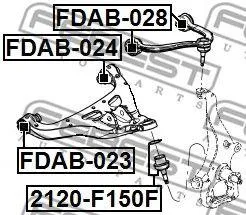 FEBEST FDAB028 Сайлентблок переднего верхнего рычага