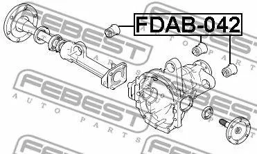 FEBEST FDAB042 Опора, дифференциал