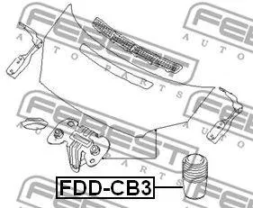 FEBEST FDDCB3 Отбойник капота