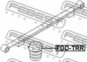 FEBEST FDDTRR Отбойник заднего амортизатора