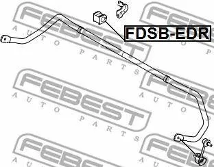 FEBEST FDSBEDR Втулка заднего стабилизатора