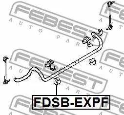 FEBEST FDSBEXPF Втулка стабилизатора