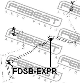 FEBEST FDSBEXPR Втулка стабилизатора 