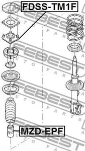 FEBEST FDSSTM1F Опора амортизатора Ford Maverick 00-06 пер.