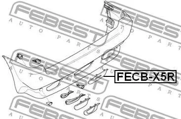 FEBEST FECBX5R Заглушка буксировочного крюка FECB-X5R