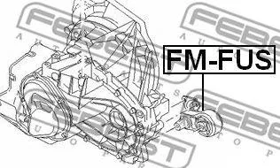 FEBEST FMFUS подушка ДВС задняя Mazda 2 all 03>