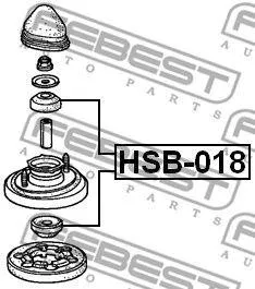 FEBEST HSB018 Втулка Honda CR-V 97-01 амортизатора заднего