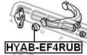 FEBEST HYABEF4RUB Сайлентблок рычага задней подвески верх. Hyundai Sonata EF 99-04XG 98>