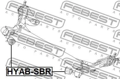 FEBEST HYABSBR Сайлентблок зад. балки Hyundai Solaris 1.41.6 10>