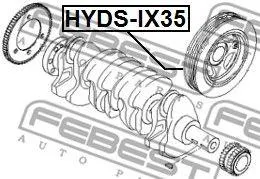 FEBEST HYDSIX35 Шкив коленвала Hyundai iX35 10>