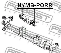 FEBEST HYMBPORR Сайлентблок задней подушки двигателя Hyundai Starex 96>