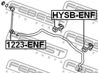 FEBEST HYSBENF Втулка стабилизатора переднего D22.8 Hyundai Elantra 06-11