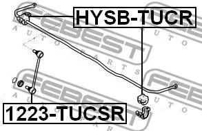 FEBEST HYSBTUCR Втулка стабилизатора заднего Hyundai Tucson 04> Sportage 4WD 04>