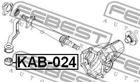 FEBEST KAB024 Сайлентблок опоры редуктора Kia Sorento (JC) 2002-2009