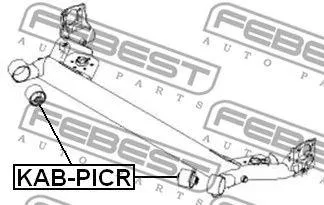 FEBEST KABPICR Сайлентблок задней балки Kia Picanto 04-11