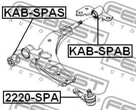 FEBEST KABSPAB Сайлентблок рычага зад. п. Kia Shuma alI 98-04