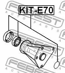FEBEST KITE70 рк дефиринциала Подшипник и сальник 44х67х1015.5 Land Rover Discovery Range Rover Sport