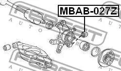 FEBEST MBAB027Z Сайлентблок рычага плав. Mercedes W124-W210 85>