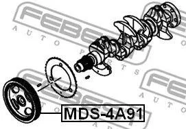 FEBEST MDS4A91 Шкив коленвала