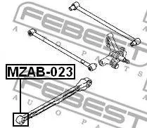 FEBEST MZAB023 Сайлентблок задней продольной тяги Mazda 626 GF 97-02
