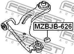 FEBEST MZBJB626 пыльник шаровой опоры Mazda 626 GF all 97>