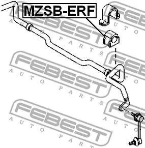 FEBEST MZSBERF Втулка стабилизатора  переднего d27 Mazda CX-7 ER 06-12