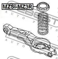 FEBEST MZSIMZ3R проставка пружины верхняя Mazda 3 Bk 03-08