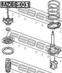 FEBEST MZSS001 опора амортизатора переднего Mazda 626 all 91-97