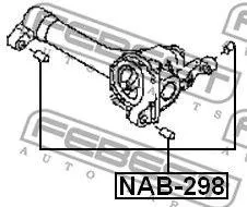 FEBEST NAB298 Сайлентблок подушки дифференциала Infiniti QX56 JA60 04-10