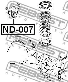 FEBEST ND007 Отбойник заднего амортизатора Nissan Terrano 2 93-06
