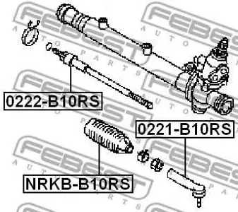 FEBEST NRKBB10RS Пыльник рулевой Nissan Almera Classic NRKB-B10RS
