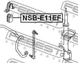 FEBEST NSBE11EF Втулка переднего стабилизатора d21.5