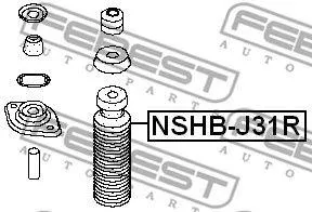 FEBEST NSHBJ31R Пыльник заднего амортизатора Nissan Teana J31 03-08