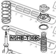 FEBEST NSHBT30R Пыльник амортизатора Отбойник- заднего Nissan X-Trail 01>