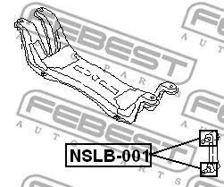 FEBEST NSLB001 Пыльник тяги стабилизатора